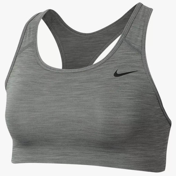 Nike Swoosh Women’s Sports Bra Support Non Padded BV3630 084 Gray Smoke Size XS - Picture 3 of 3